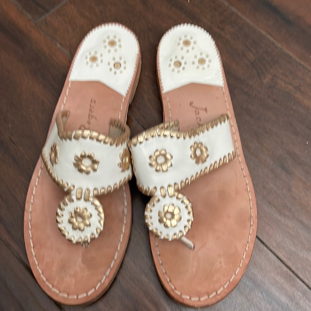 Jack Roger Sandals white/gold